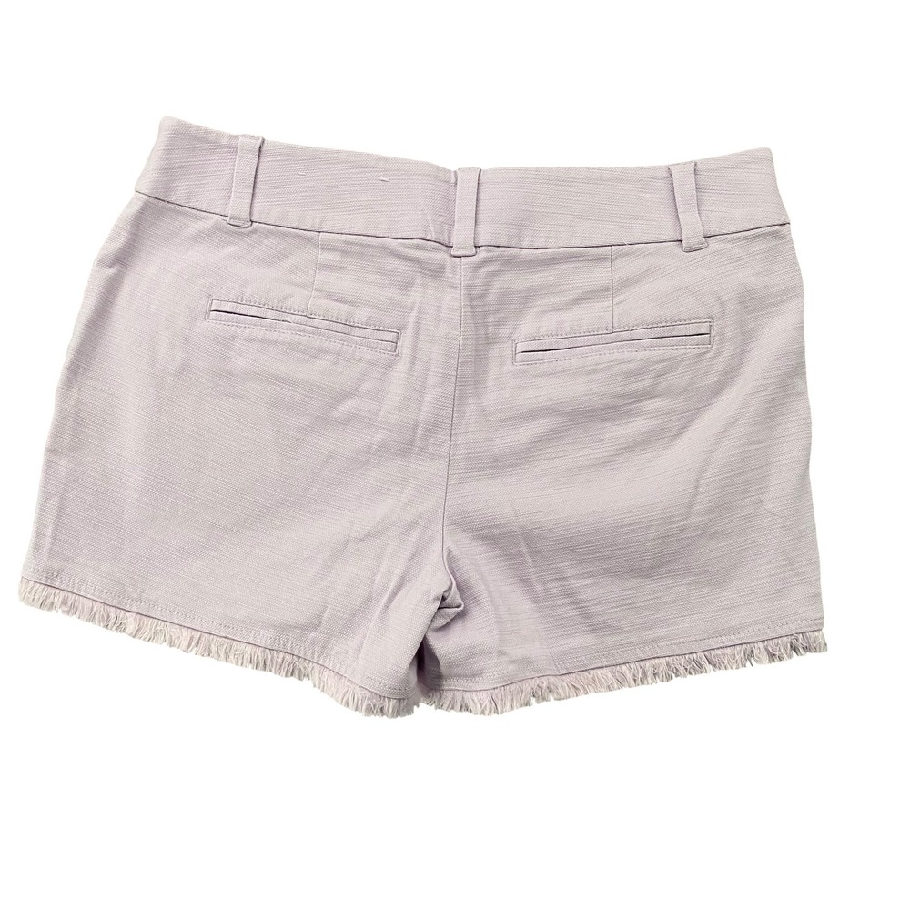Loft Outlet Womens Lavender Purple Textured Fringe Hem 4 Inch Shorts Size 2 - Picture 4 of 8
